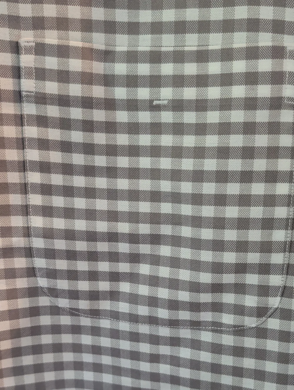 Banana Republic Blue and White Gingham Cotton Button-Down Shirt